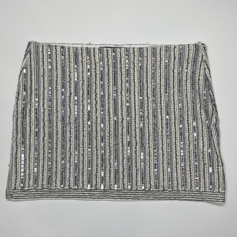 Zara Trafaluc - Sequin Beaded Mini Skirt (L)